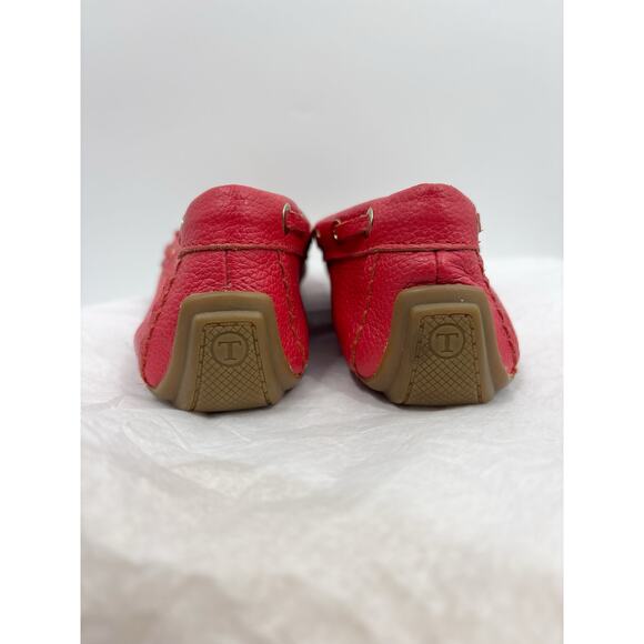 Talbots Easton Red Leather Tassel Driving Moccasin Loafer Shoe Sz 9 - Picture 12 of 13